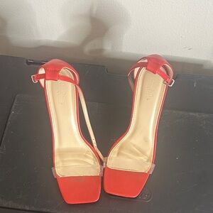 Chic Red Strappy Sandals